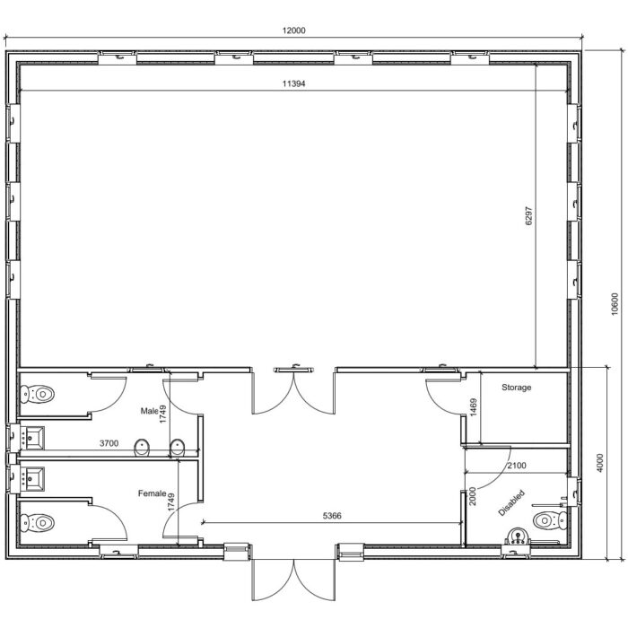 Classroom Floor Plan Example